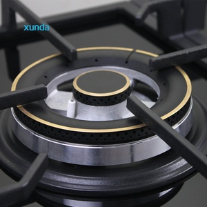 Xunda Cuisinière à gaz 5 brûleurs Cuisinière à gaz intégrée Cuisinière à gaz Verre trempé Allumage électronique Compatible GPL - Product Image 4