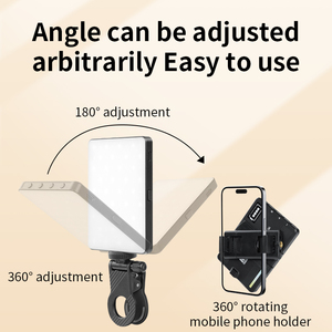 Clip d'éclairage de remplissage de LED Rechargeable Portable lumière de remplissage de Selfie de téléphone portable pour l'éclairage photographique de type C de maquillage vidéo <span class=keywords><strong>TikTok</strong></span> - Product Image 4