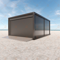 20 40 Pieds Détachable Préfabriqué 4.5*5.95m Maisons en Conteneur de Garage Maison en Conteneur Préfabriqué Mobile avec Installation Facile