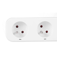 Couleur blanche de qualité supérieure prises 5 voies prise murale multiprise télécommandée pour usage domestique