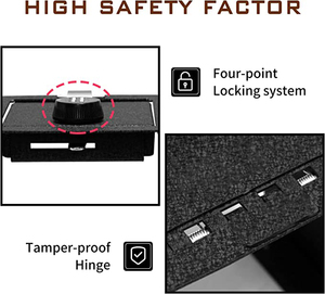 4-Chữ Số <span class=keywords><strong>Combo</strong></span> Khóa Trung Tâm Giao Diện Điều Khiển Xe SafeOrganizer Súng An Toàn Hộp Trung Tâm Giao Diện Điều Khiển An Toàn Với 2021-2022 Ford Bronco Thể Thao Tương Thích - Product Image 4