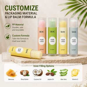Baume à Lèvres Teinté Personnalisé Miel Mignon Rose Vegan Bio Kid Chapstick Soin <span class=keywords><strong>Rouge</strong></span> à Lèvres Hydratant Longue Durée FPS 15 avec Logo - Product Image 1