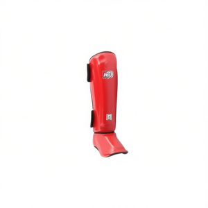 Protège-tibias en cuir PU HB SPORT, équipement de protection durable pour la boxe et les arts martiaux - Product Image 1