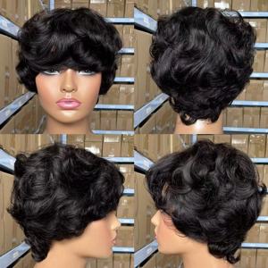 Perruque en cheveux humains bouclés brésiliens 12A, cuticules alignées, pour femmes - Densité 180%, sans trame - Product Image 6