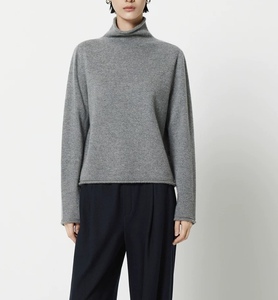 Designer's Stylish Turtleneck Oversize Cashmere/Wool Sweater Pullover Tops Cozy and <strong>Slouchy</strong> Style Blank Women's Sweater <strong>Jumper</strong> - Product Image 2