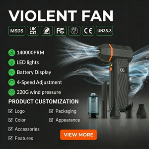 Mini Soplador Eléctrico <span class=keywords><strong>Inalámbrico</strong></span> Portátil 140000RPM Potente Ventilador de Chorro de Aire Comprimido Limpiador de Pantallas para Limpieza de Teclados de Computadora - Product Image 2