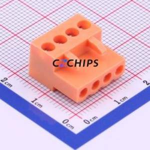 HT396K-3.96-4P Plug-in Terminal Block P=3.96mm Connector ( Connector Type: Male Plug )( Construction: 1x4P )( Pitch: 3.96mm ) - Product Image 1