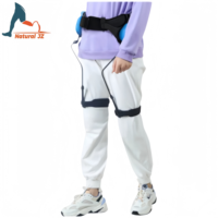 Exosquelette naturel JZ en promotion : Aide à la marche pliable et légère pour membre inférieur, support de jambe unique pour la rééducation des fractures