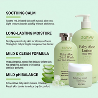 Lotion pour bébé douce 500 ml, marque privée, hydratant longue durée, pour peaux sensibles de nouveau-nés et nourrissons, sans sulfate, durée de conservation de 3 ans