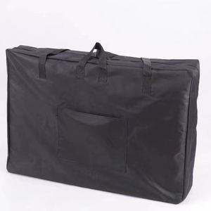 Housse anti-poussière pour lits de massage, grande capacité, imperméable, épaisse, sac de rangement portable, rectangulaire, noir, en polyester - Product Image 1