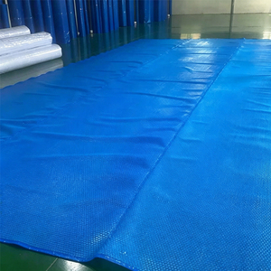 Couverture de <span class=keywords><strong>piscine</strong></span> à bulles bleue sur mesure 400 <span class=keywords><strong>500</strong></span> 600 <span class=keywords><strong>microns</strong></span>, rétention de chaleur, anti-poussière, solaire - Product Image 1