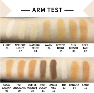 Toptan 15 renk mat preslenmiş toz puf yüksek kapsama uzun ömürlü vurgulama şekillendirme özel etiket su geçirmez toz - Product Image 5