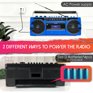 Transistor <span class=keywords><strong>Stereo</strong></span> portatile Vintage AM FM SW Radio Tape <span class=keywords><strong>Cassette</strong></span> Recorder Player <span class=keywords><strong>con</strong></span> USB - Product Image 4