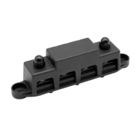 Bloc de distribution de puissance en cuivre nickelé à 4 voies pour batteries, bornes de jonction, support de barre omnibus, automobile et marine