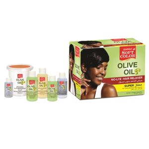 Huile naturelle à base de plantes de qualité supérieure pour les cheveux et la peau alimentation en profondeur et hydratation huile d'olive kit de défrisage sans lessive - Product Image 4
