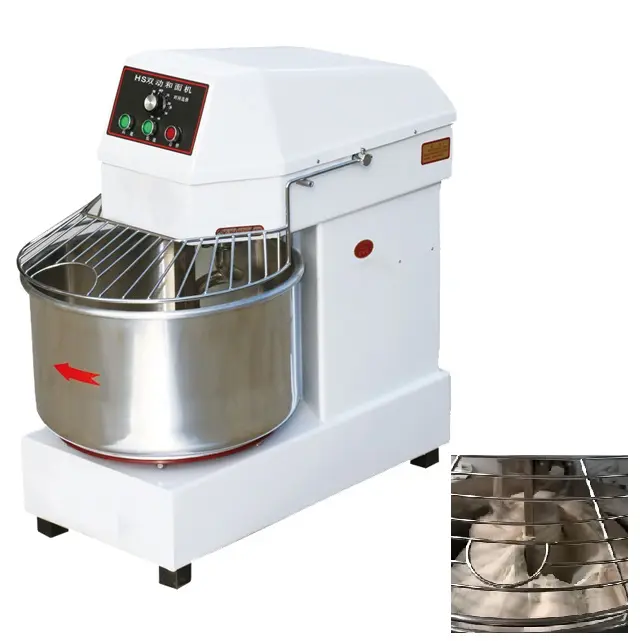 Heet Verkoop 5Kg 8Kg 10Kg 12Kg 15Kg 20Kg 25Kg 50Kg Kneder Pizza Deegmeel Mixer Machine Spiraal Mixer Brooddeeg Mixer