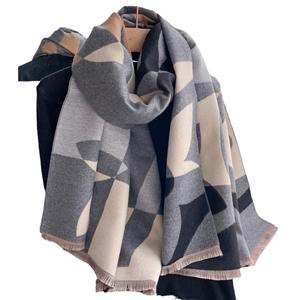 <span class=keywords><strong>Sciarpa</strong></span> Lunga Autunno-Inverno Personalizzata, Morbida e Calda, <span class=keywords><strong>Elegante</strong></span> Scialle Jacquard Double-Face per <span class=keywords><strong>Donna</strong></span> - Product Image 5