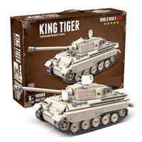 İkinci dünya savaşı askeri Tank yapı taşları Set büyük MOC tankı askerler ile askeri hayranları için Model seti inşaat oyuncak hediyeler
