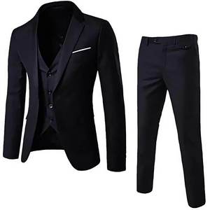 Costume trois pièces pour <span class=keywords><strong>homme</strong></span>, coupe ajustée, costume professionnel pour <span class=keywords><strong>homme</strong></span>, costume <span class=keywords><strong>de</strong></span> <span class=keywords><strong>mariage</strong></span>, vêtements <span class=keywords><strong>de</strong></span> témoin et pantalon, gilet - Product Image 1