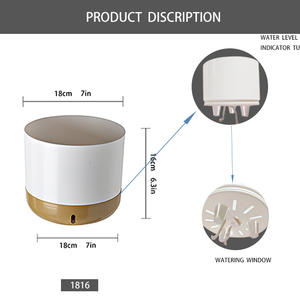 Maceta pequeña de plástico esmaltado de gran oferta <span class=keywords><strong>para</strong></span> uso doméstico de escritorio con fines decorativos - Product Image 2