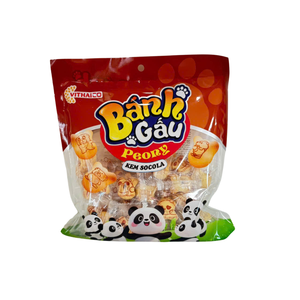 Peony Bear Cookies With <b>Chocolate</b> Filling 150g Delicious Crispy Biscuits Creamy Choco Core Vithaico Sweet Snack Food - Product Image 1