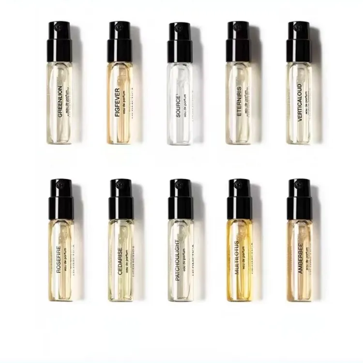 Flacons de testeur de parfum vides de 1 ml 1.5 ml 2 ml 2.5 ml 3 ml à sertir petit mini vaporisateur de parfum en verre
