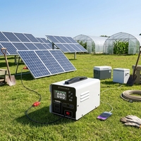 Centrale Électrique Solaire Portable Hybride avec Onduleur et Batterie Externe, Fournisseur de Systèmes de Stockage d'Énergie au Lithium LiFePO4 pour la Maison, le Camping et l'Extérieur