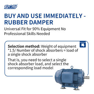 מכירת חיסול - רפידות בידוד רעידות בצורת פעמון מפלדה וגומי של Anlijing למדחסי אוויר מסדרת ALJ-33, בולם זעזועים למנועים, אחריות לשנה - Product Image 5