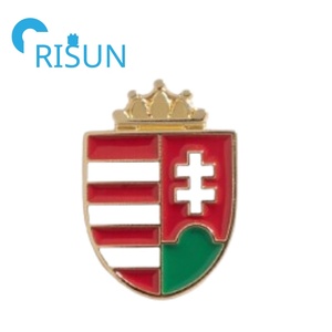 Personnalisé Métal Hongrois Voyage Souvenir Hongrie Pays Drapeau Carte Emblème National Broche Badge Cadeau Hongrie Pin Badge - Product Image 6