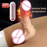 Universeller Tragbarer Flüssigsilikon Wasserdichter Strap-On Dildo mit Kabelloser Fernbedienung Vibrator für Frauen