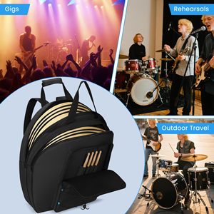 Échantillon gratuit : Ensemble de sacs de batterie rembourrés portables de 10 mm d'épaisseur pour bassistes et batteurs, comprenant des étuis pour tom de 12 pouces, tom de sol et caisse claire - Product Image 6