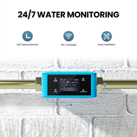 Détecteur de fuite d'eau avec vanne d'arrêt automatique Wi-Fi, moniteur de pression et fonction minuterie