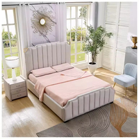 Ensembles de Chambres Modernes Personnalisés Cadre de Lit Double, King, Queen ou Toute Taille avec Tête de Lit et Rangement en Bois