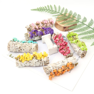 Vente en gros, paquet de fleurs séchées de californie, bâton de tâches, feuilles de <span class=keywords><strong>sauge</strong></span> blanche, encens, oubliez-moi-ne pas - Product Image 4