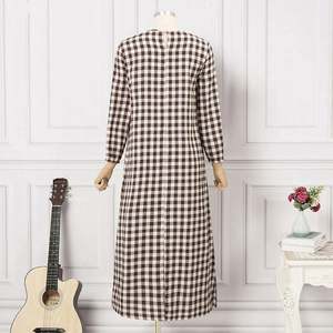 <span class=keywords><strong>Alharamain</strong></span> Jubah, Túnica Musulmana India, Caftán de Moda, Vestido Formal de Manga Larga para Mujer, Cuello Redondo y Tallas Grandes para Primavera - Product Image 5