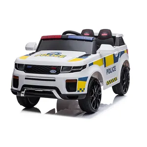 En popüler plastik polis oyuncak arabalar çocuklar için 12v elektrikli araba binmek çocuklar için elektrikli otomobil uzaktan kumanda ile