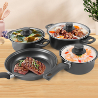 Offre Spéciale Économique 13 Pièces Batterie de Cuisine en Métal à Induction, Ensemble de Marmites et Ustensiles pour Cuisiniers