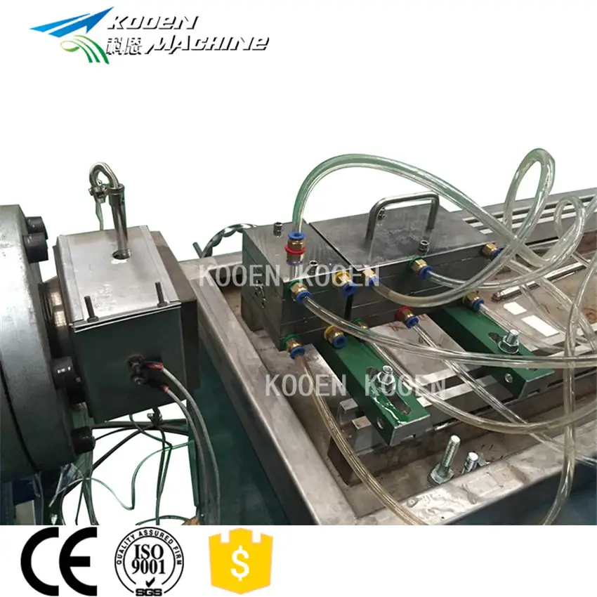 Energy saving plastic profile extrusion line/PVC cable extrusion machinery cover Conical Twin Screw Extruder