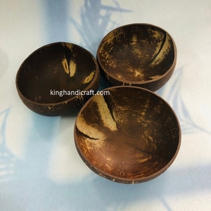 Handcrafted Classic <b>Coconut</b> <b>Shell</b> Bowl Natural Eco-Friendly Durable Lightweight Kinghandicraft for Smoothie Acai Dessert Salad - Product Image 3