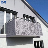 Clôture en métal gravée au laser 3D sur mesure, résistante à l'eau et à la chaleur, en aluminium perforé pour la décoration extérieure