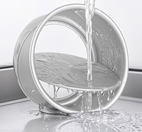 Moule à Gâteau Rond Professionnel en Alliage d'Aluminium de Haute Qualité avec Fond Amovible, Idéal pour Gâteaux au Fromage et Pâtisserie
