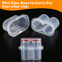 Boîtes en plastique de 3 ml en gros, étuis de rangement stériles pour flacons à 2 compartiments, supports en plastique pour flacons de vaccin et peptides en gros
