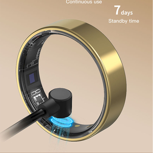 Anneau intelligent TK5, moniteur de fréquence cardiaque et d'oxygène sanguin, étanche IP67, suivi du sommeil, boîtier en alliage Android, charge sans fil, contrôle par application - Product Image 4