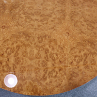 Meubles sur mesure de luxe privés, table basse ronde en bois de palissandre moderne à finition brillante.