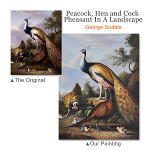 Vente en gros professionnel peint à la main célèbre peinture à l'huile classique sur toile de lin musée qualité reproduction animaux peinture - Product Image 4
