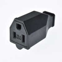 Adaptador de Enchufe Industrial Americano de 125V, 3 Pines, 15A, Conector Macho/Hembra USA 5-15P, Desmontable, Recubierto de Cobre y Níquel