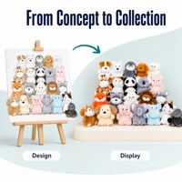 Vente en gros : Porte-clés en peluche de 10 cm, jouets créatifs en peluche, animaux en peluche doux et mignons, poupées en peluche populaires, pendentifs en peluche pour machine à griffes