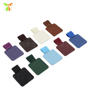 Korean stationery creative leather pen <b>clips</b>, self-adhesive pen holders, loose-leaf notebooks, elastic pen <b>clips</b> - Product Image 2