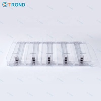 Présentoir en aluminium transparent, étagère présentoir de magasin de pratiques, poussoir à ressort pour bouteilles de vin