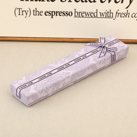 Boîte à bijoux écologique avec couvercle supérieur et inférieur, fermeture magnétique, motif nœud violet, boîte en papier pour emballage de collier, bracelet, boucles d'oreilles